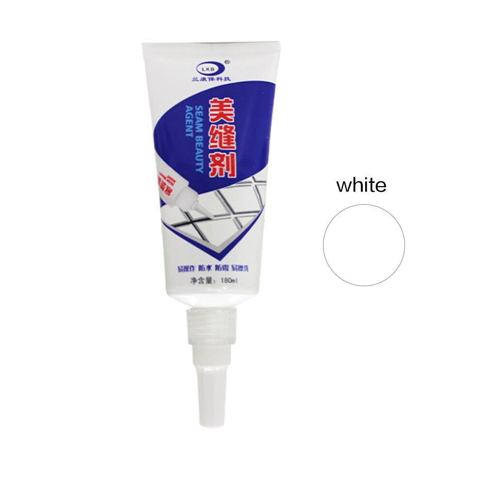 Wall Porcelain Bathroom Paint Cleaner Tile Gap Repair Color Pen Waterproof Mouldproof Filling Agents Sealant Gap Filler: white