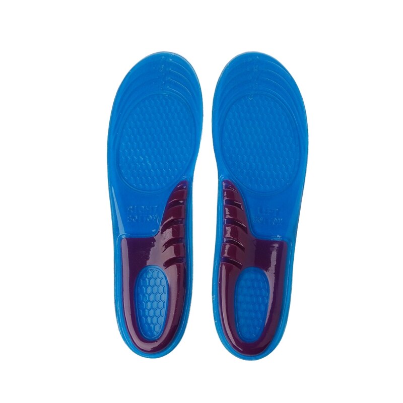 Dames heren siliconen gel orthese boogondersteuning masserende sportschoen binnenzool looppad