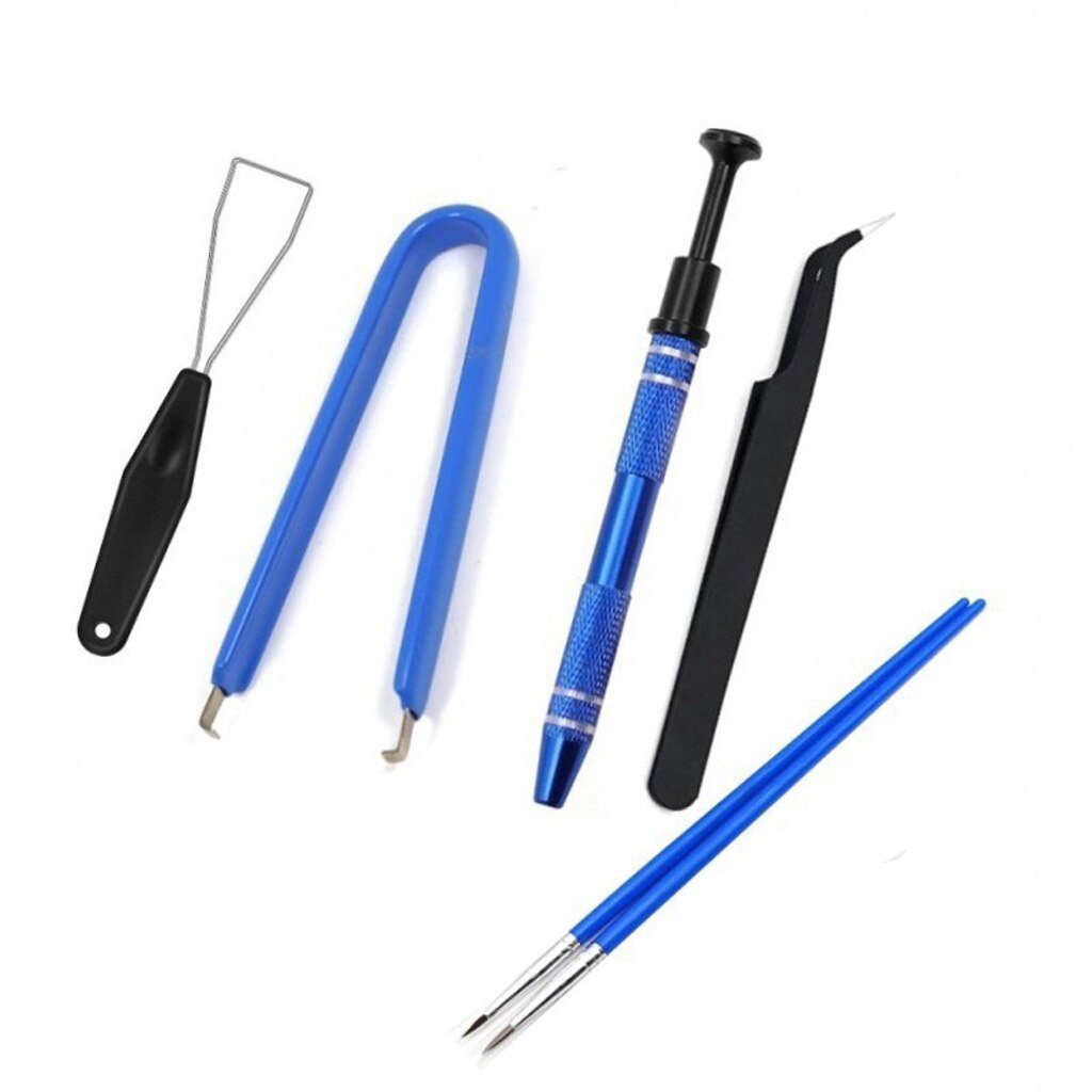 Mechanical keyboard tweezers lube tool brush switch stem puller ic claw holder for cherry kailh gateron ttc candy switches