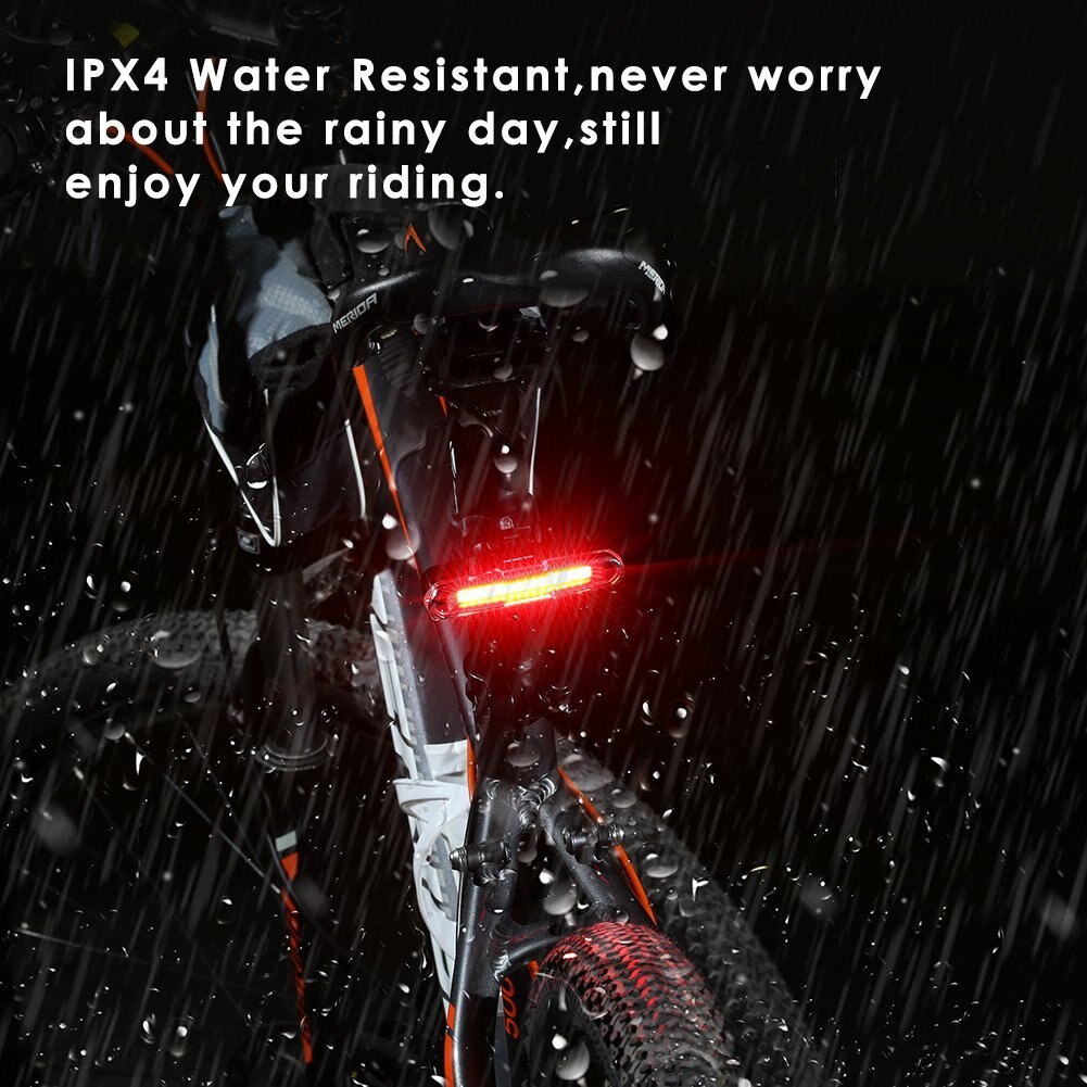 Fiets Achterlicht Ultra Bright Bike Light Usb Oplaadbare Led Fiets Achterlicht 5 Licht Modus Koplampen Met Rood + blauw