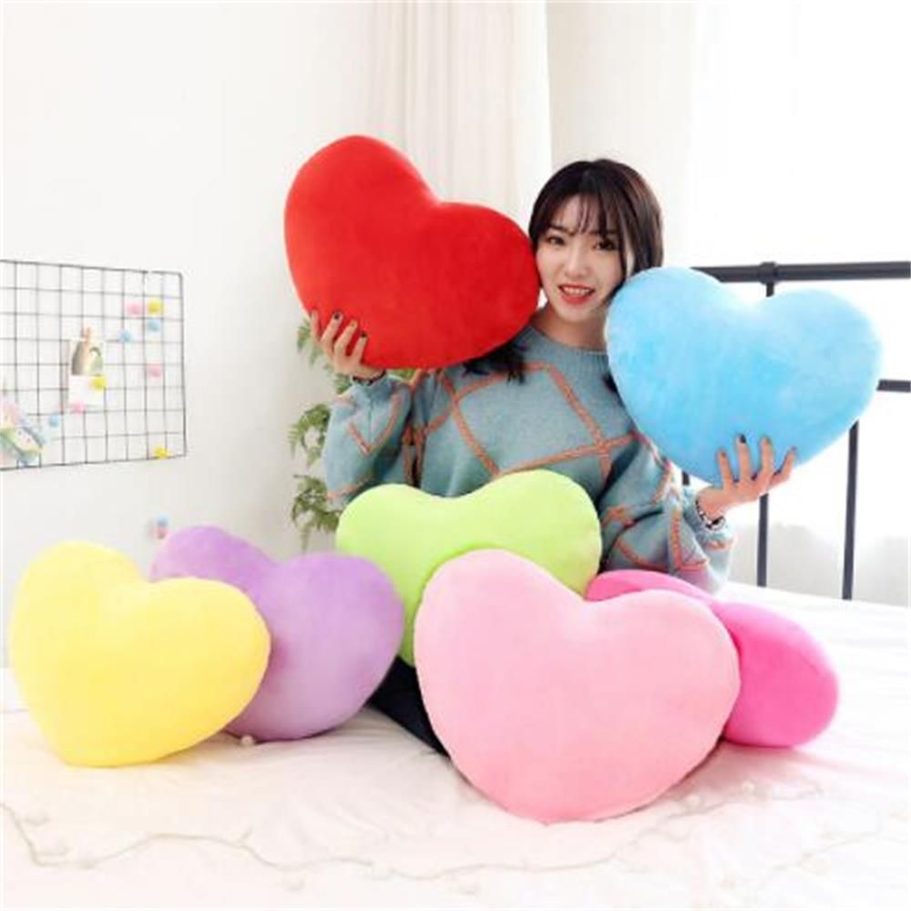 Heart Plush Toys Soft Pillow Kawaii Toy Lovely for Birthday Home Decorative Valentines Day Decorative Soft Stuffed Pillow