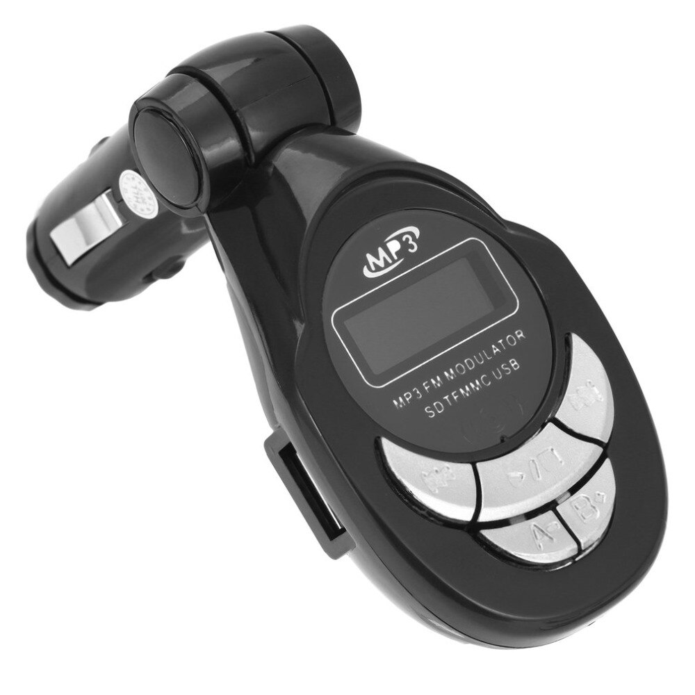 Car MP3 Player Wireless FM Transmitter Modulator USB CD MMC Remote 206 FM channelsDrop