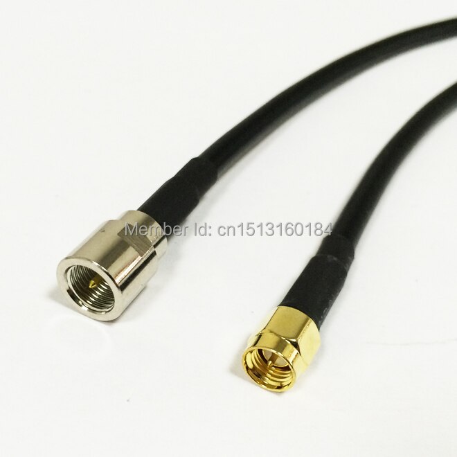 Modem Coaxial Cable SMA Male Plug Connector Switch FME Male Plug Connector RG58 Cable Pigtail 50CM 20" Adapter