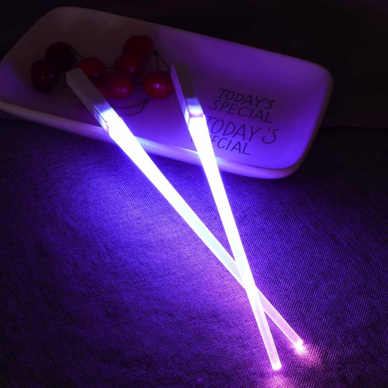 1 Pair of Light Up LED Lightsaber Chopsticks Durable Lightweight Portable BPA Free and Food Safe (Red): Purple