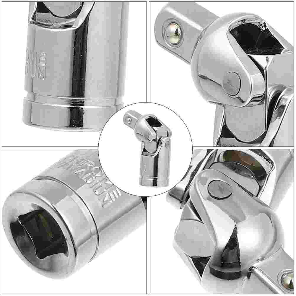 2 Pcs 1/4 Gimbal Joint Socket Socket Wrench Car Repair Tools Rotary Joint Sleeve