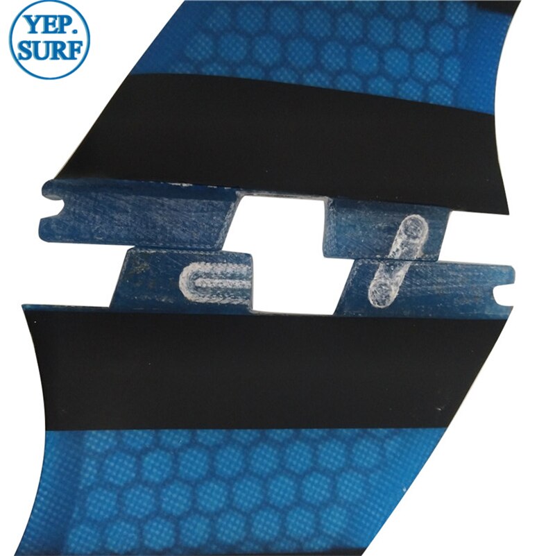 Aletas de Surf FCS2 G3/G5/K2.1, juego de tres aletas triples, azul