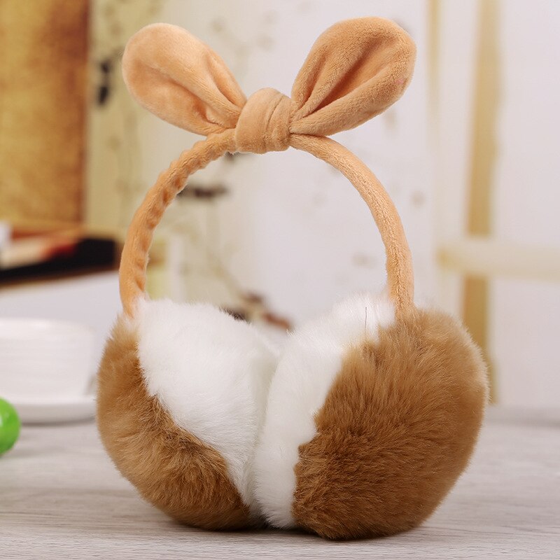 Warm Fur Earmuffs Adult Children Winter Women Men Lovers Ear Muffs Warmer Earflap Headband Fur Round Unisex Earmuffs: B-14