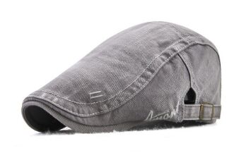 Europa amerika tvätta gamla baskrar kepsar vår sommar broderi bokstäver bomull hattar för kvinnor och män märke snapback casquette: Grå