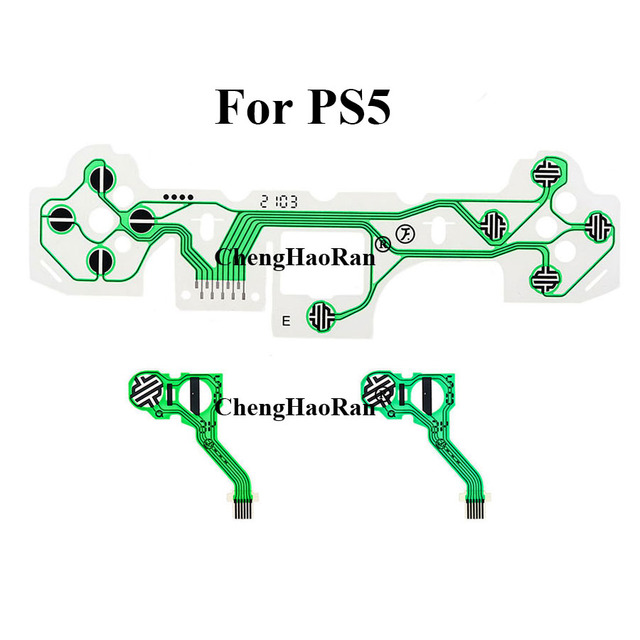 1 Pc Film conducteur Jdm-030 Jdm-040 Jdm-055 pour Playstation 4 Ps4 contrôleur câble flexible pour pièce de réparation de contrôleur Ps5: LIGHT BLUE