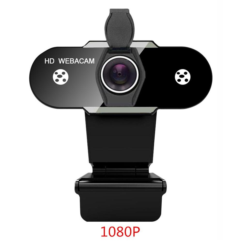 2K/720P/480P/1080P HD Webcam PC Web Cam USB Web Camera Mini Computer USB Camera Built-in Microphone Web Camera Autofocus: 1080P with Cover