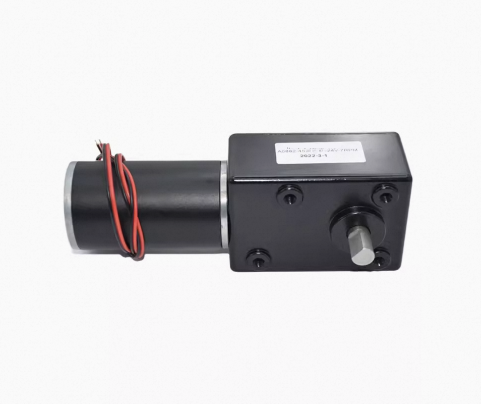 A5882-4 250kg.cm 12V 24V DC Gear Motor Strong Torque Gearmotor Metal Turbo Worm Gearbox Engine Reversed Low Speed Self-Lock Worm