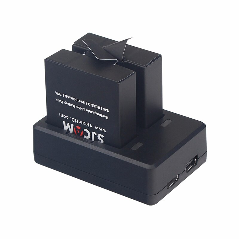 Originele Sjcam SJ6 Legend Batterij Oplader 2 Stuks Batterij 1 Stuks Oplader Voor SJ6 Legend Actie Camera