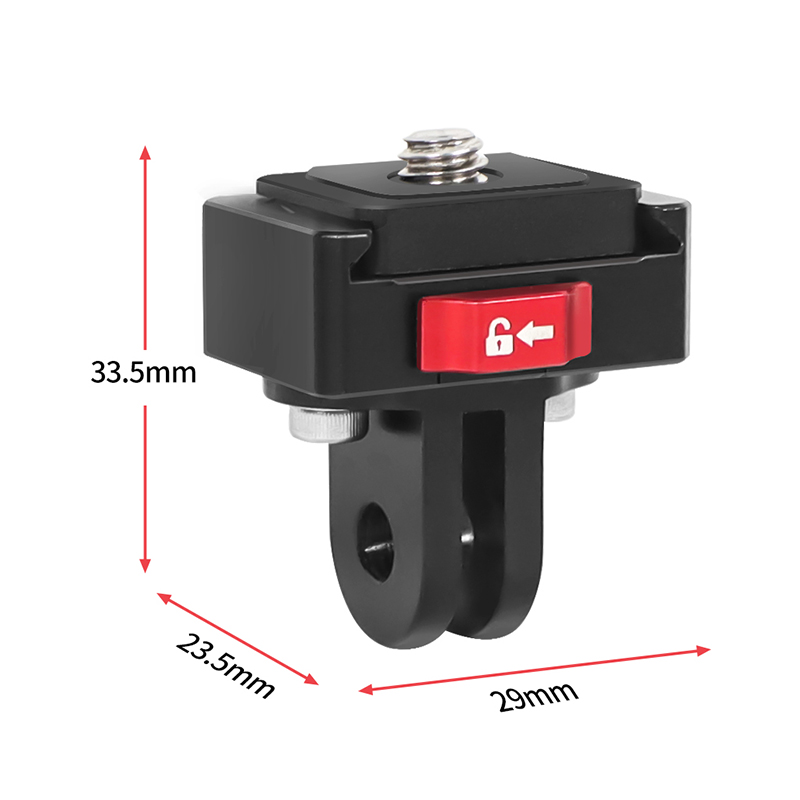 Mini Monitor Mount Plate Quick Release Clamp 1/4 Screw for SLR Camera Tripod Slide Stabilizer Gimbal Fast Switch Install System: green