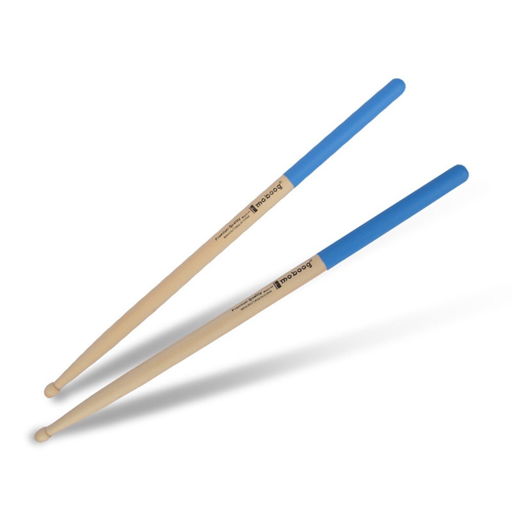 1 Paar Professionele Drum Sticks 5A Maple Hout Antislip Kleurrijke Handvat Drumsticks Percussie Muziekinstrumenten Voor Beginners