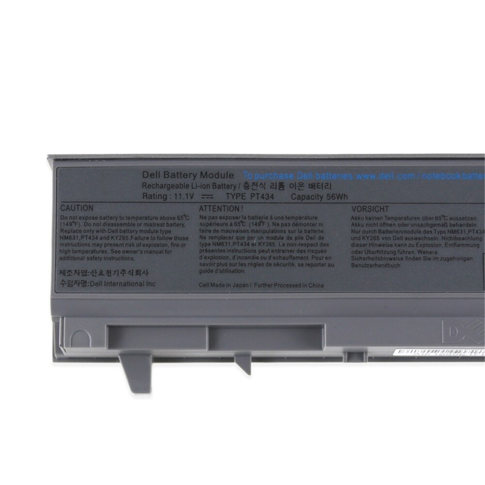 Oein Genuine Laptop Battery Dell Latitude E6400 E6410 E6500 E6510 E8400 PT434 PT435 PT436 PT437 NM633 6 CELLS