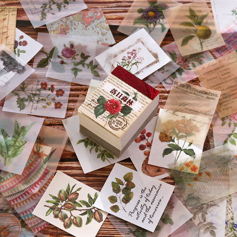 400 arkkia vintage elokuva metsä materiaali kirja tee itse koristeellinen paperi päiväkirja päiväkirja askartelu scrapbooking muistilehtiö muistilehtiö paperitavarat: 02 luo ri sen lin