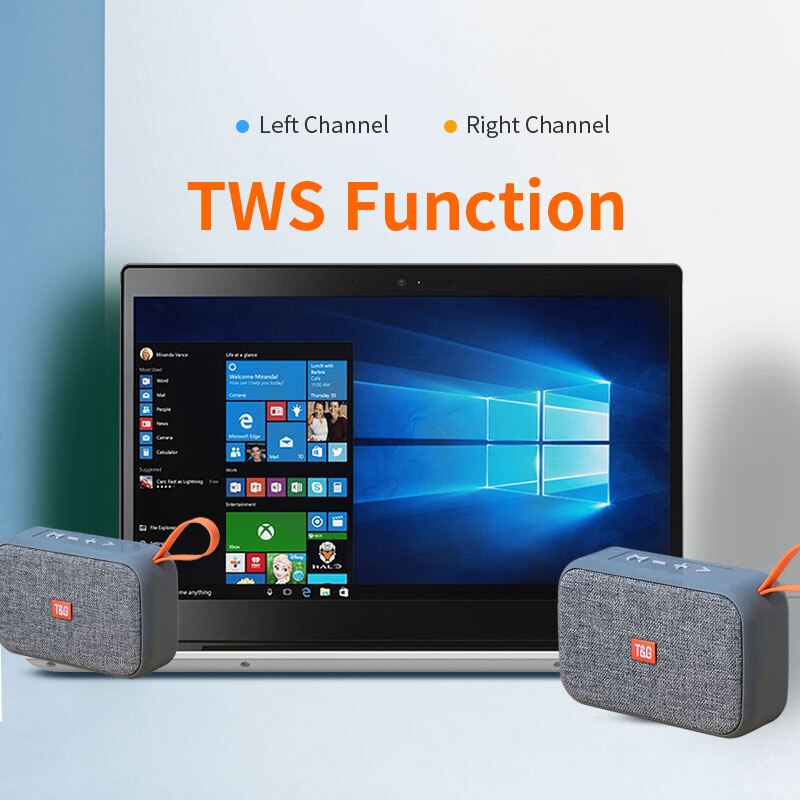 Portable Bluetooth Speaker MINI Wireless Soundbar Outdoor Indoor HIFI Subwoofer Support TF Card FM Radio Aux