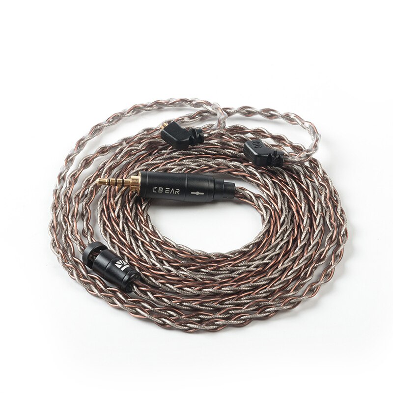 AK KBEAR-rhyme 8 Core Upgraded Copper-Silver Hybrid Earphone Cable 4.4/2.5/3.5mm Cable With MMCX/2Pin/QDC /TFZ: TFZ 2.5