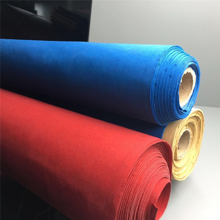 1.0MM thickness automotive upholstery decor Microsuede ultra suede PU leather material