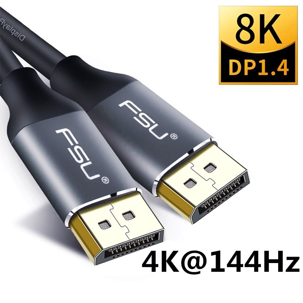 Dp Kabel 4K 144Hz Display Port Dp 1.4 Kabel 2K 165Hz Displayport Kabel 8K Dp naar Dp Kabel Voor Samsung Video Pc Laptop Tv Dp 1.2