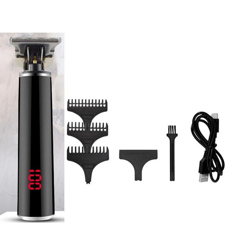 Tondeuse usb pour hommes, rasoir électrique pour cheveux et barbe, pour cheveux courts: T11- noirs