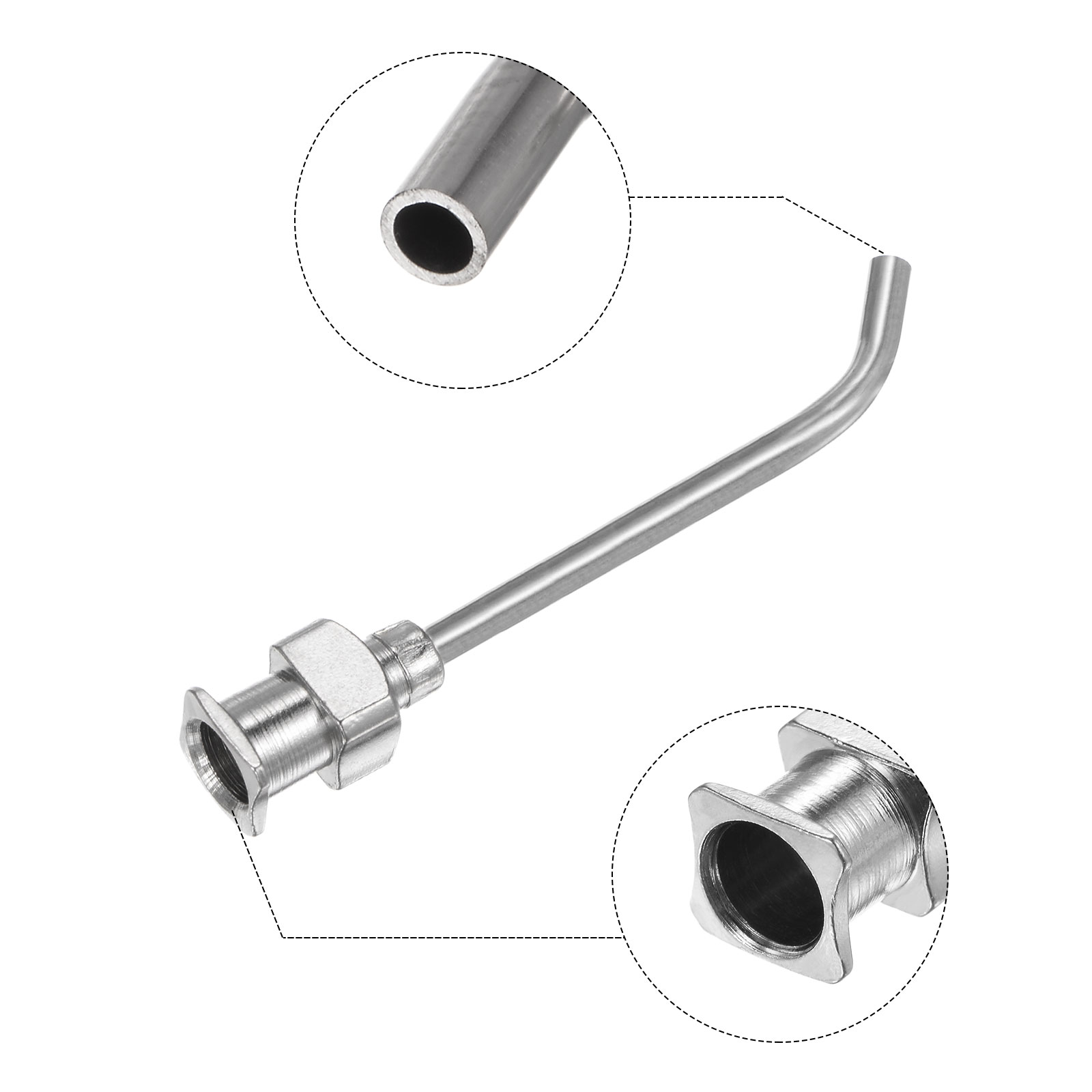 12 Uds agujas dispensadoras 14G 15G 16G 17G 18G 19G 20G 22G 24G 25G 26G 28G 30G 32G 34G 1 "aguas dobladas de punta roma con Luer Lock
