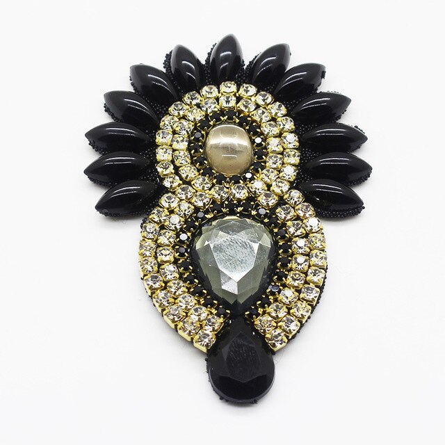 2Pcs60*90Mm Prachtige Steentjes Decal Decoratie, Kleding Naaien Decoratie, Ambacht Decoratie, Partij Decoratie: 2