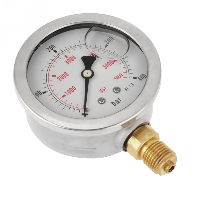 0-400 bar 0-5800 psi  g1/4 63mm hydraulisk trykkmåler meter hydraulisk måler manometer