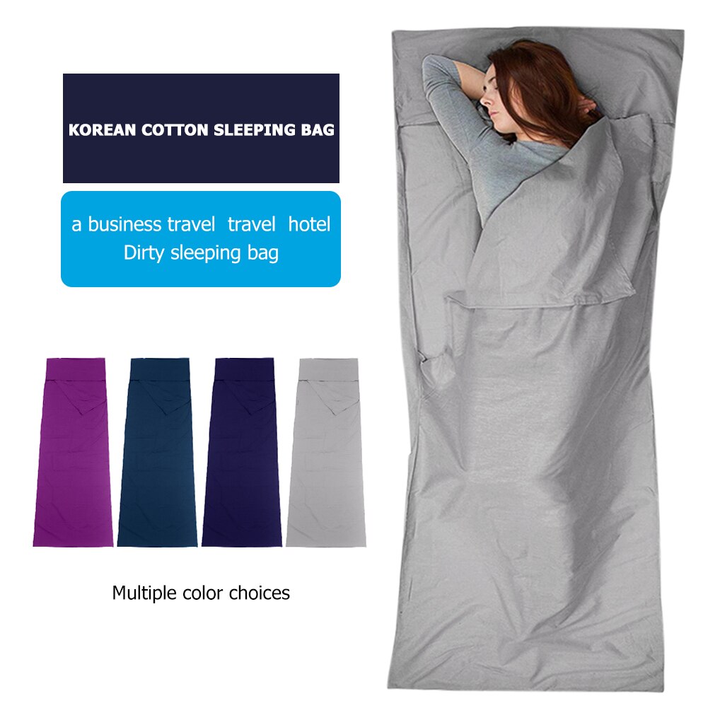 Portable Lightweight Sleeping Bag Travel Outdoor Travel Camping Hiking Sleeping Bag Liner Lazy Bag