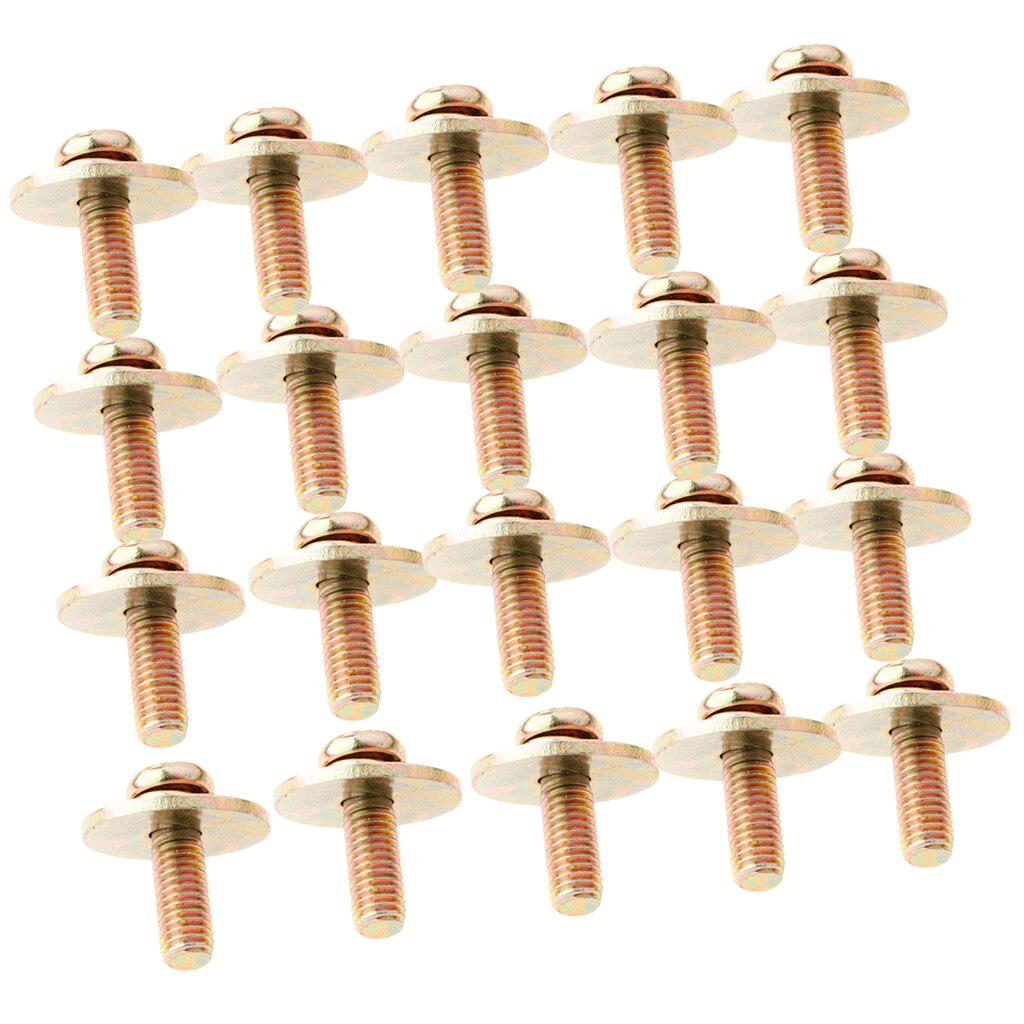 Pratique 20 pièces doré jeu de batterie griffe crochet vis 3x3x2 cm accessoire de Percussion pour tambour-player