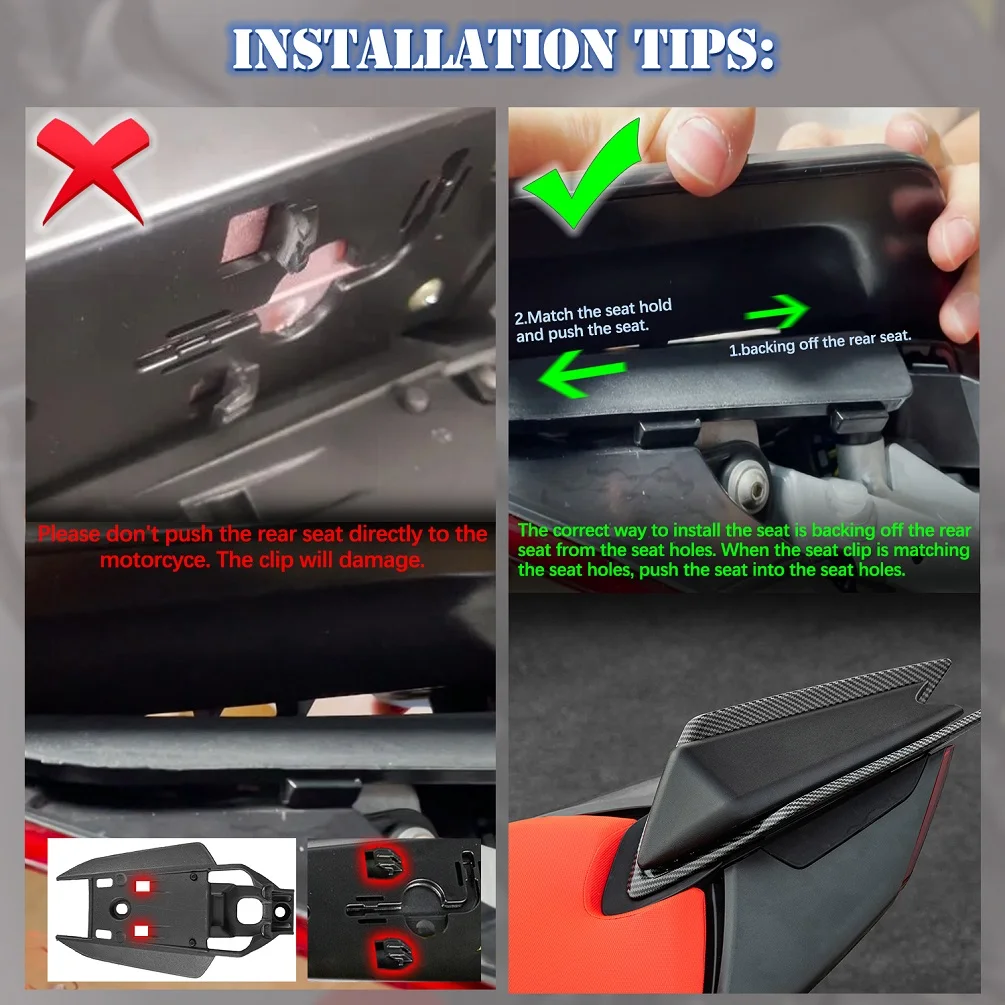for Aprilia RS660 Rear Seat Cover Cowl for RS 660 Motorcycle Rear Passenger Pillion Fairing Accessories
