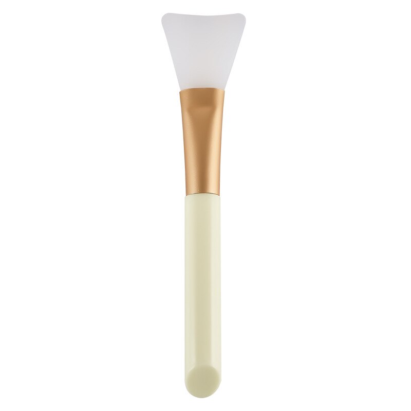 1pc sminkborstar ansiktsmask borste silikongel gör det själv kosmetiska skönhetsverktyg broschor för maquillaje: Gul