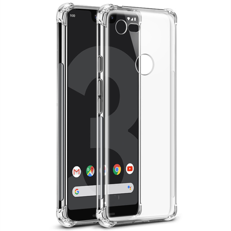 Funda Airbag a prueba de golpes para Google Pixel 1, 2, 2XL, 3, 3A, 4A, XL, funda de silicona TPU para teléfono Google Pixel 4, 5, 6, 4A, 4G, 5A, Pixel 6 Pro: Poliéster