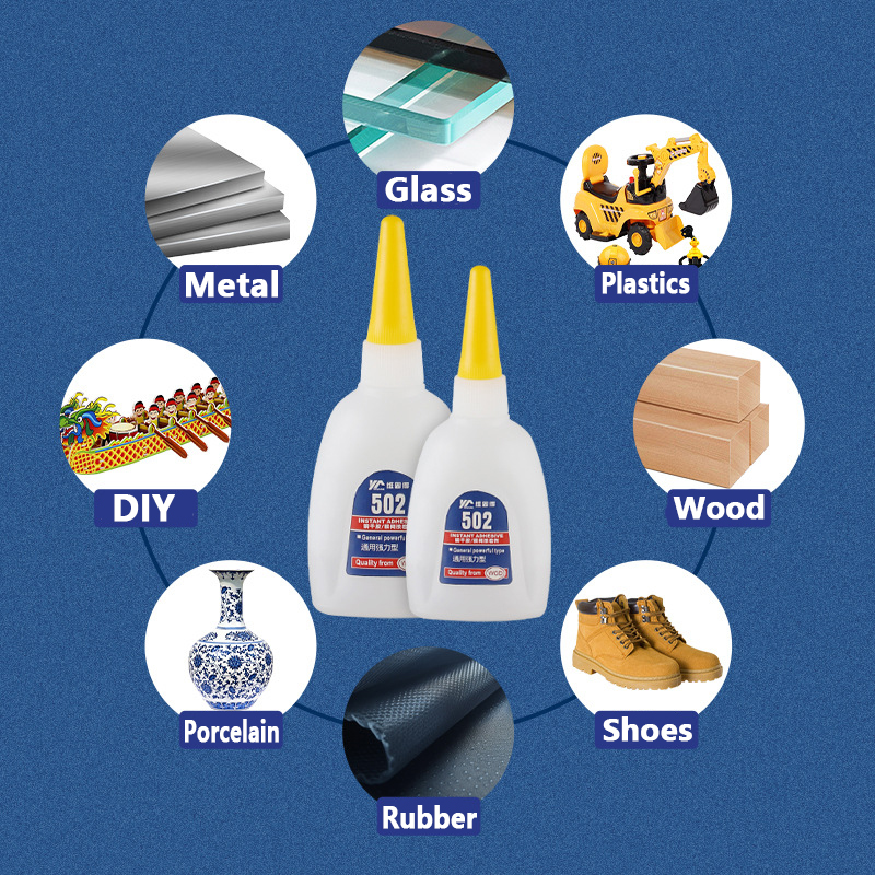 High-Strength Glue Strong Instant Adhesive Quick Dry Multi-Use for Home Repair DIY Crafts Metal Plastic Wood Ceramic Leather Fix