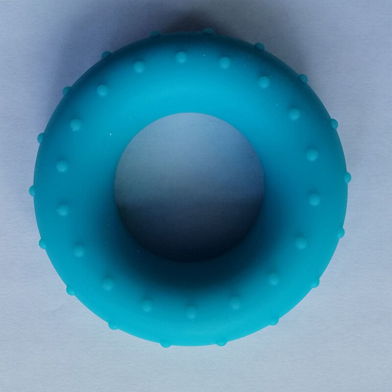 Silicone Hand Grip 20-60LB Gripping Ring Finger Forearm Trainer Carpal Expander Protable Muscle Workout Exercise Gym Training: Blue-40