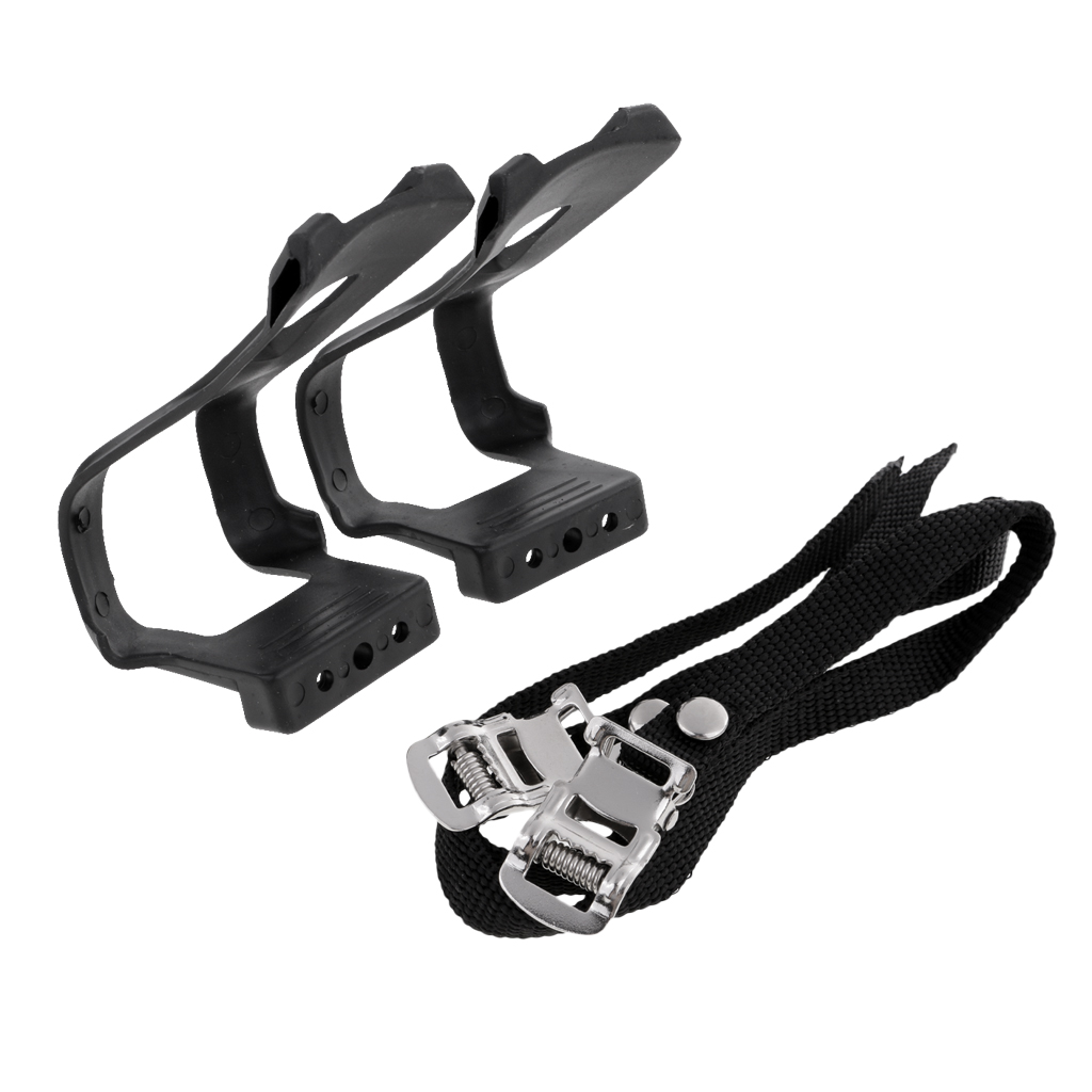 1 Paar Weg Mountainbike Pedaal Teen Clips En Riem Set Met Schroef