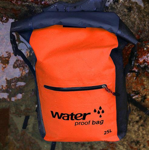 25L borsa da nuoto impermeabile per esterno zaino secchio sacco asciutto borsa di stoccaggio rafting sport kayak canoa borsa da palestra da viaggio 2021: arancia
