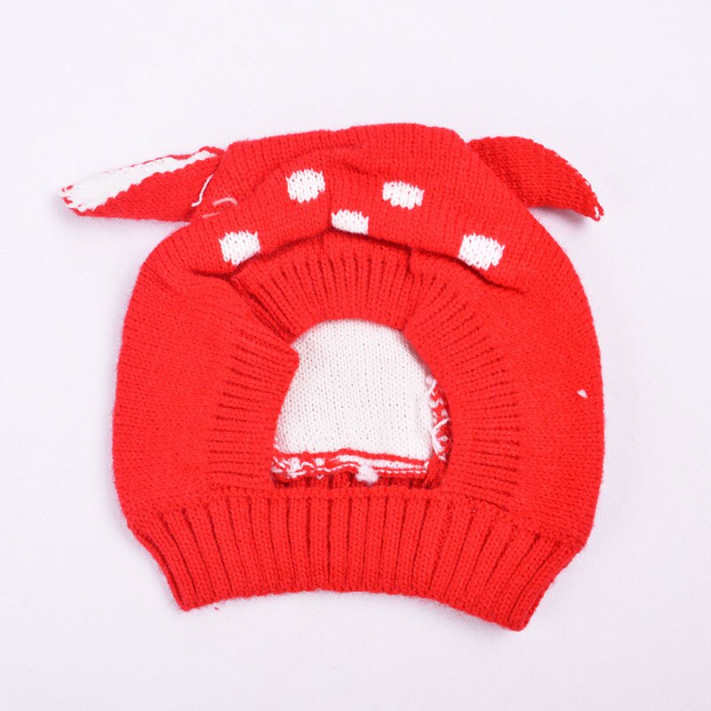 Søte kaninører baby lue lue vinter varme strikkede luer for barn spedbarn baby jente gutt kanin lue hatter fotografering rekvisitter: 0-12 måneder 04