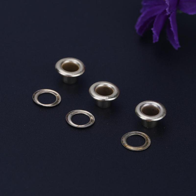 100Pcs Clothes Shoes Scrapbook Eyelets Round Inner Hole 4/5/6/8mm Metal eyelets For Scrapbooking Garment Eyelets Apparel