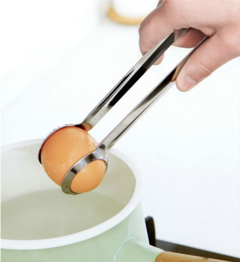 Køkkenklemme gadget holder madlavningsværktøj rustfrit stål æggetang klip