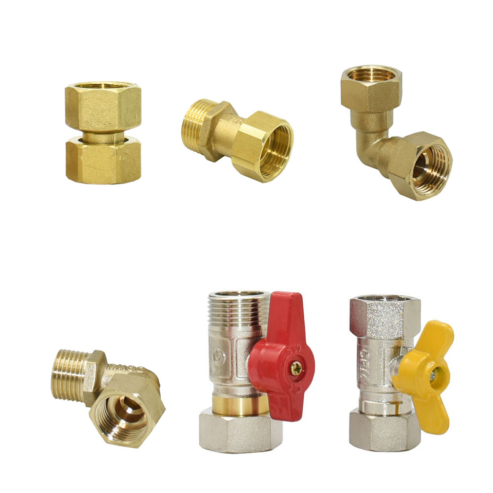 Durcheinander 1/2" 3/4" 1" Außengewinde Verbinder Wasserhahn 90 Grad Winkelverschraubungen Rohrverbinder drehen G1/2 G3/4 G1 Wasserverbindung
