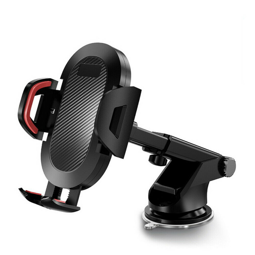 Sucker autopuhelimen pidike teline gps puhelin matkapuhelin solutuki iphone 12 11 pro max  x 7 8 plus xiaomi redmi huawei: Punainen