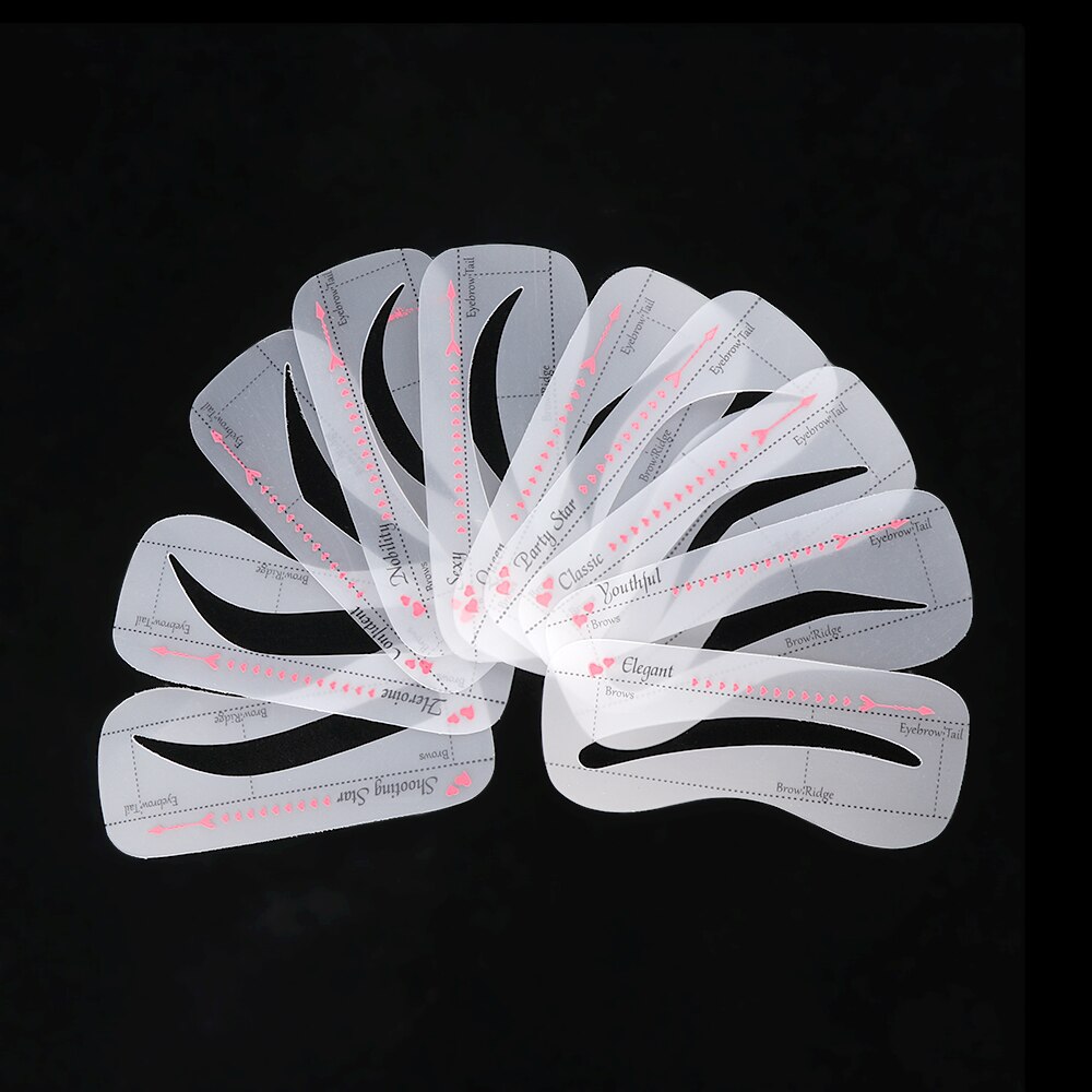 4/10 Styles Grooming Eyebrow Stencil Kit Makeup Tools DIY Beauty Eyebrow Template Stencil For Women Beauty Tools Accessories