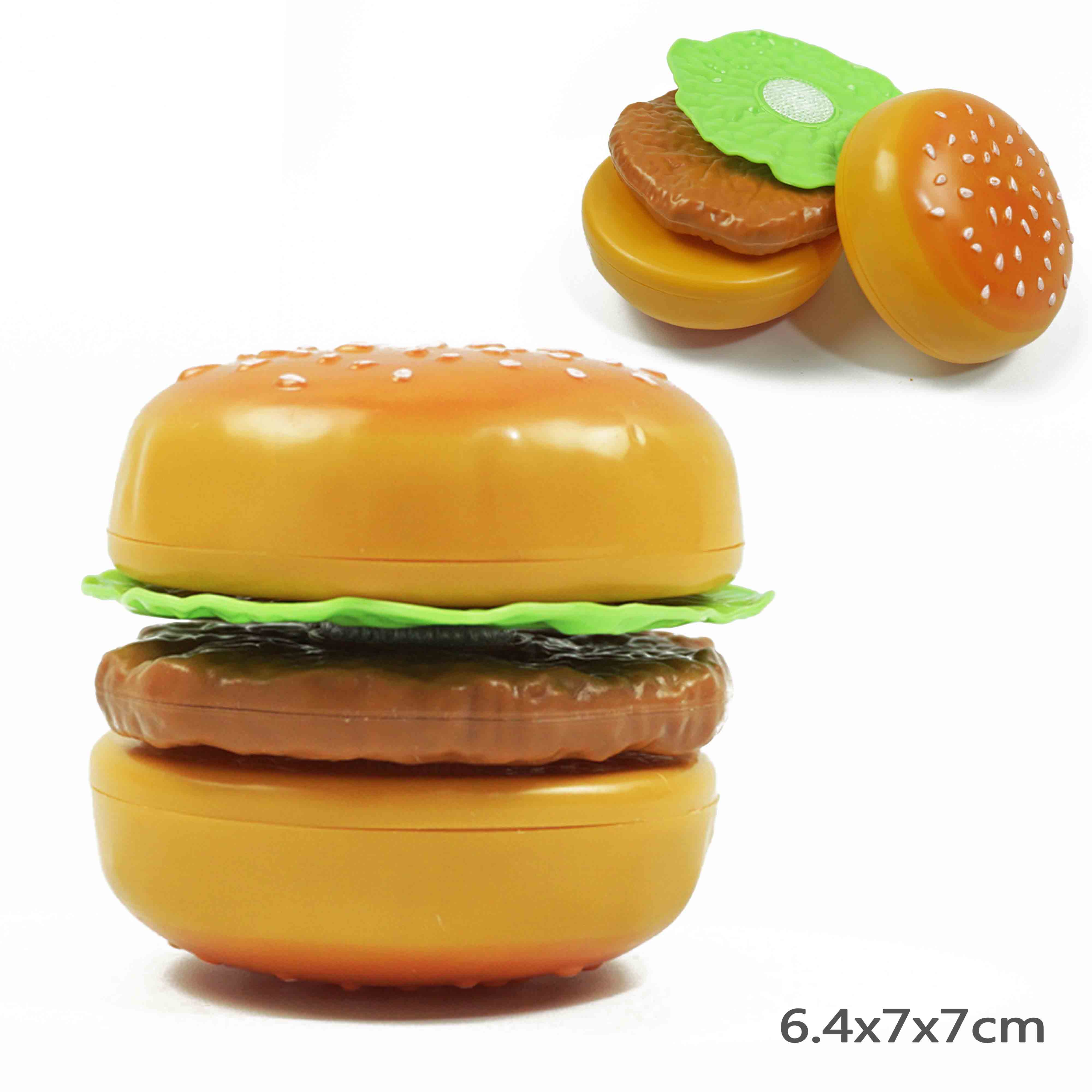 Children Kitchen Cutting Toys Miniature tableware and food toy Fast Food chopsticks Pretend Play Plastic Kids Education Toy: Hamburger