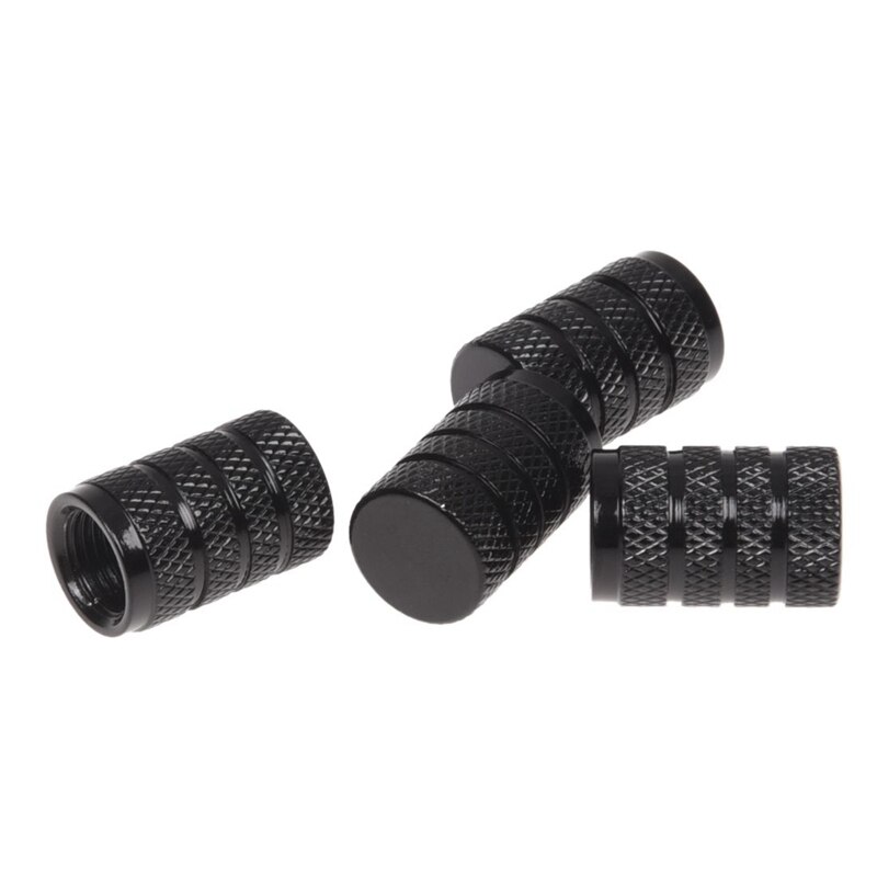 AU05 -4 Pcs Black Car Vehicle Tyre Tire Valve Stem with Car Bumper Fender 6mm Hole Black Plastic Rivets Fasteners 20 Pcs