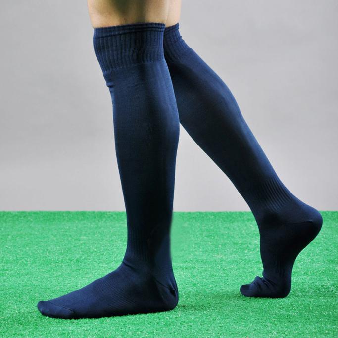 Warm Fall Winter Cool Mens Socks Sport Football Soccer Long Socks Near Knee High Sock Baseball Hockey Yellow Blue Socks #j2p: Dark Blue