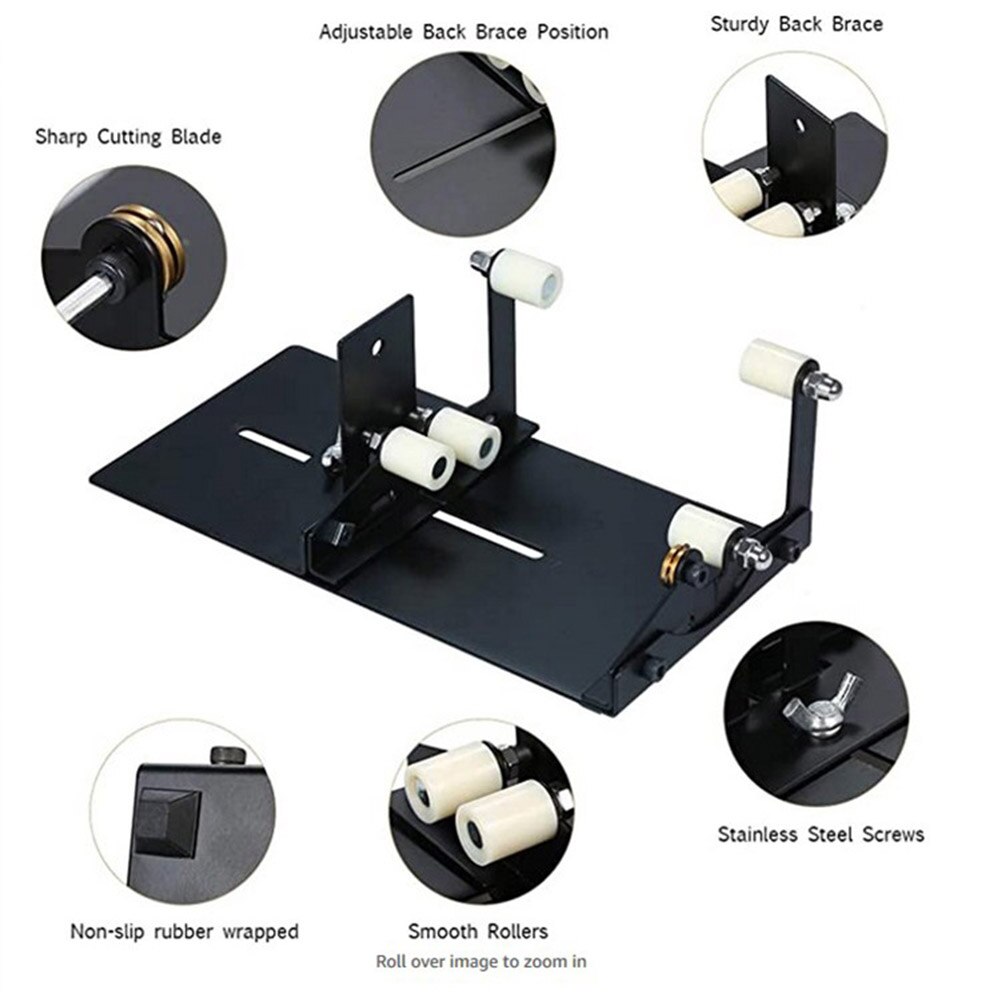 Cutting Machine Glass Bottle Cutter Kit Accessories Wine Beer Craft For Square DIY Tool Sculptures 5 Rollers Safety