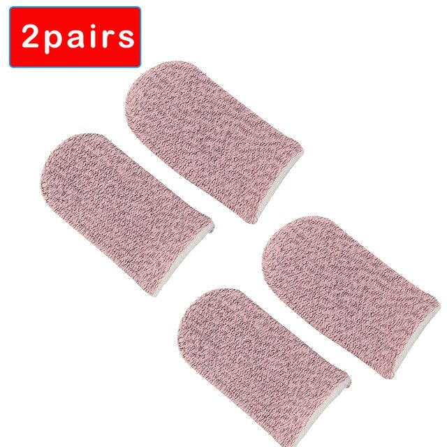 2/1pairs Breathable Game Controller Finger Cover Proof Non-Scratch Sensitive Tablet Screen Touch Gloves Thumb Sleeves for PUBG: G 2 Pairs