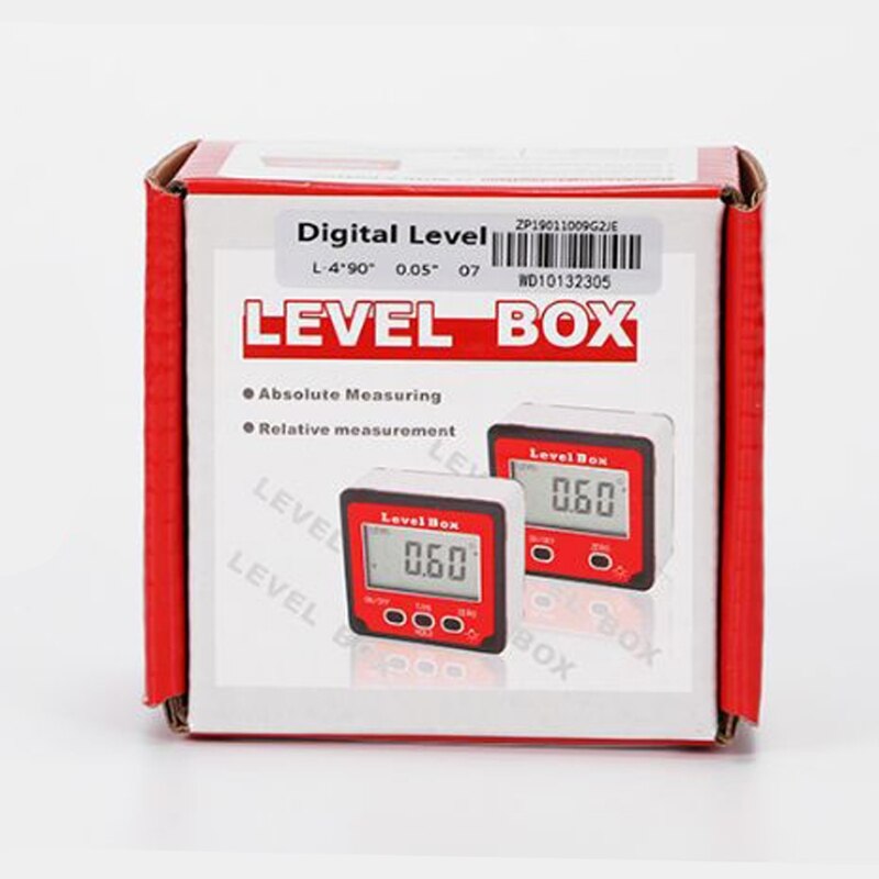 Magnetic Electronic Digital Display Level Inclination Measuring Instrument High Precision Angle Ruler Inclinometer Horizontal
