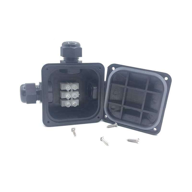 IP68 electrical cable waterproof connector t shape 2 3 Pin 3 Way Outdoor Waterproof ABS Plastic Gland Electrical Junction Box